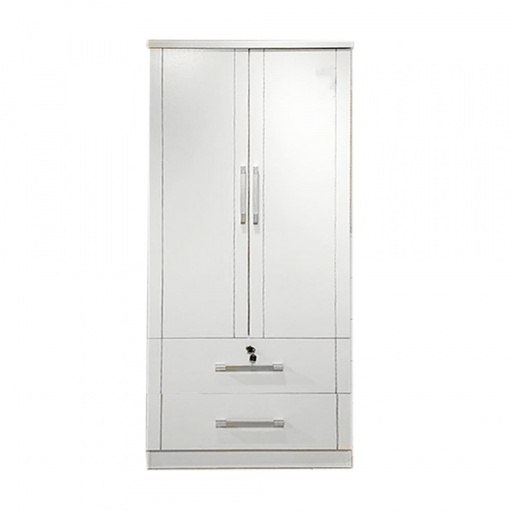 [39239] 39239 WARDROBE 2 DOOR 2 DRAWER WHITE VTF PT08H (PU) 