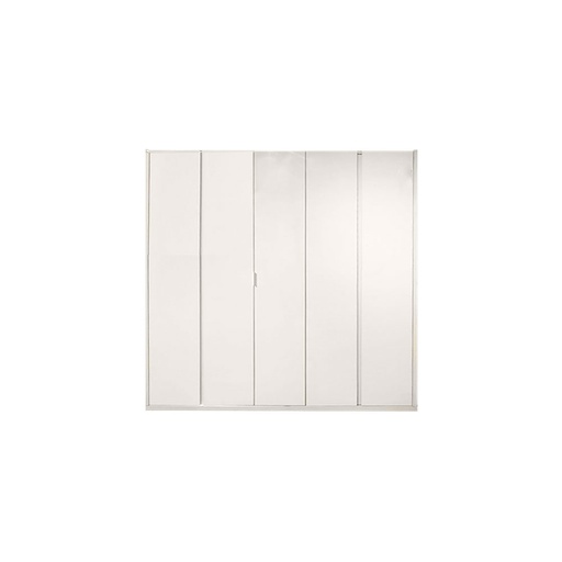 [61017] 61017 WARDROBE 5DOOR SGY WD148 WHITE HIGH GLOSS/  WHITE WASH