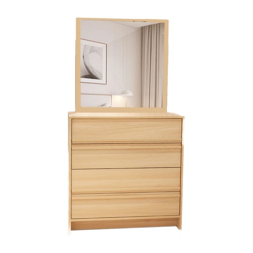 [61024] 61024 DRESSING TABLE WITH MIRROR 4DRAWER SGY DT054 KATHULT COLD