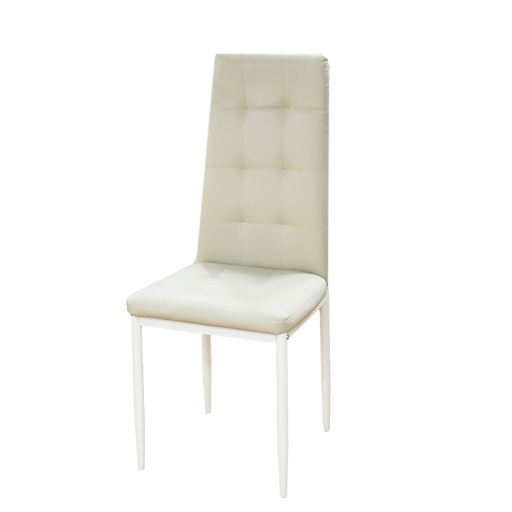 [39651] 39651 SANDER DINING CHAIR DC-303 TORTORA PU + WHITE LEG
