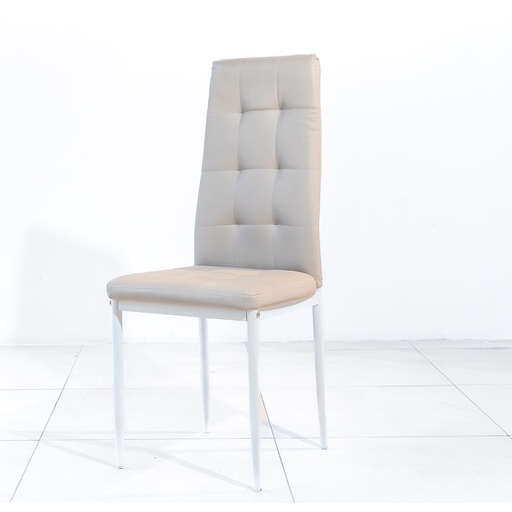 [39651] 39651 SANDER DINING CHAIR DC-303 TORTORA PU + WHITE LEG
