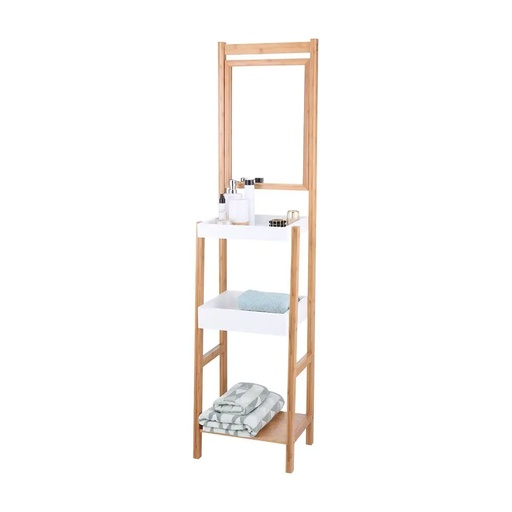 61112 ELVITA 3 TIERS STORAGE RACK W/MIRROR NA 