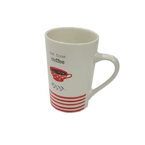 [61162] 61162 WYNN MUG 380ML WT/RD                  