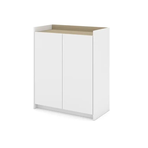 [40401] 40401 TOMS SHOE CABINET 2DR.80CM. WT/LO15 