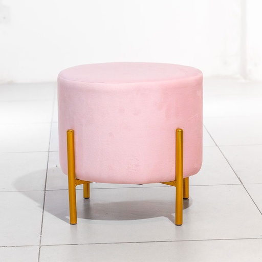 [63571] 63571 STOOL PINK FABRIC OC-014 