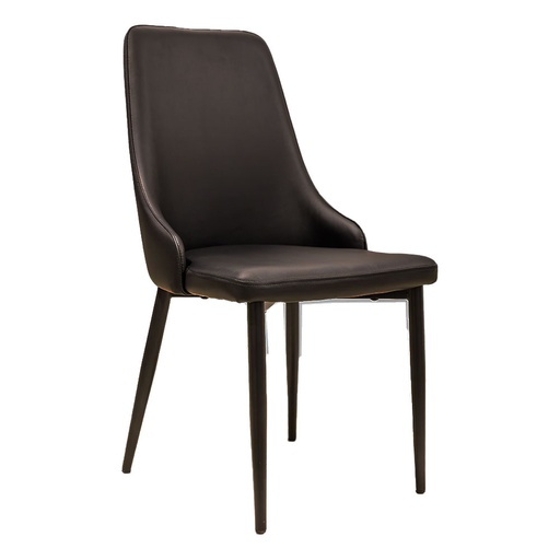 [63572] 63572 DINING CHAIR URBAN BLACK PU, BACK+ P.COAT LEG  DC-515 