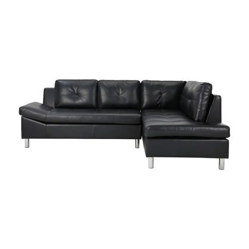 [66527] 66527 OVIRA/L PVC CORNER SOFA/L BK