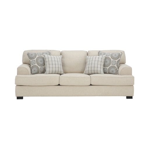[66556] 66556 WESTMINSTER FABRIC SOFA 3/S BE, EASY CLEAN UPHOLSTERED,RUBBER WOOD LEGS 