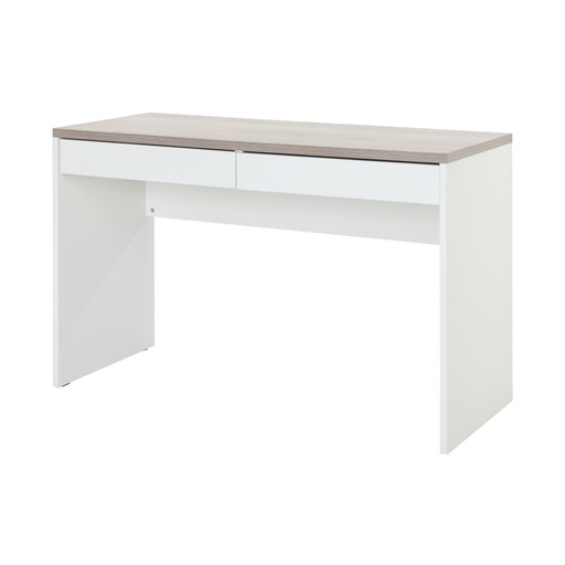 [41434] 41434 H-VINCE WORKING TABLE 120 CM. WT/NT WOOD WITH MELAMINE 