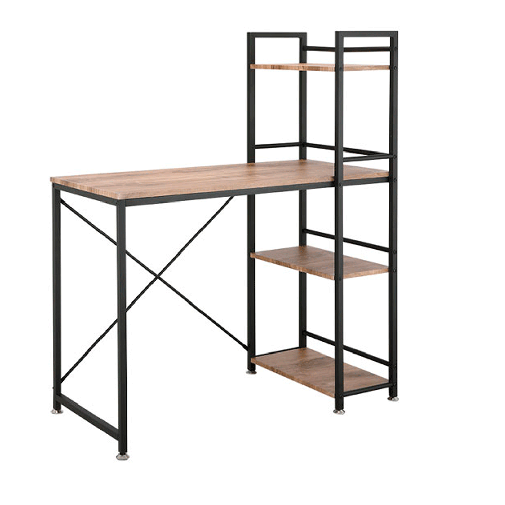 [66579] 66579 CONNER/P MULTI WORKING TABLE120CM. NT/BK PB WITH PVC FINISHED, STEEL FRAME 