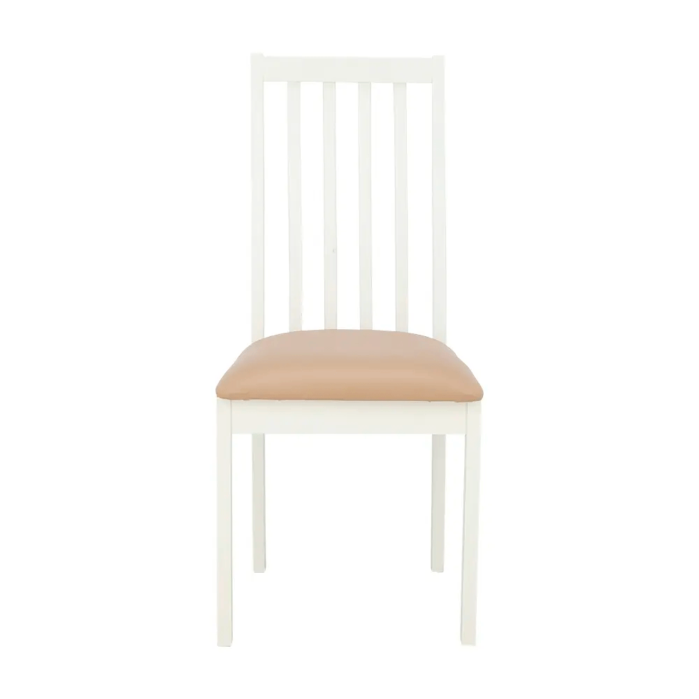 [66585] 66585 POLITE/P DINING CHAIR #PQ002C-6 WT RUBBER WOOD, VENEER,PB,PVC 