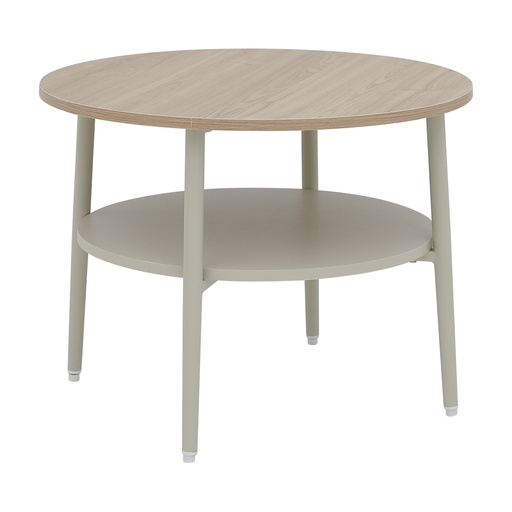 45444 LUNIE ROUND COFFEE TABLE 60 CM. BE/NT   