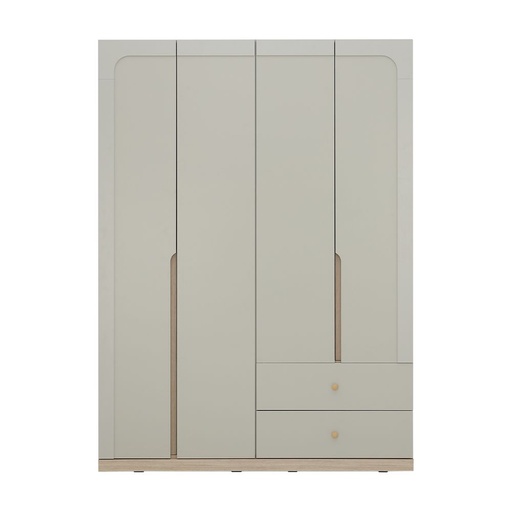 [68445] 68445 MELBOURNE 4 DR WARDROBE SS/LO15 PB WITH POIL FINISHED